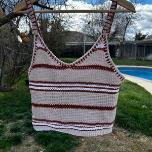 Crochet Knit Crop Top